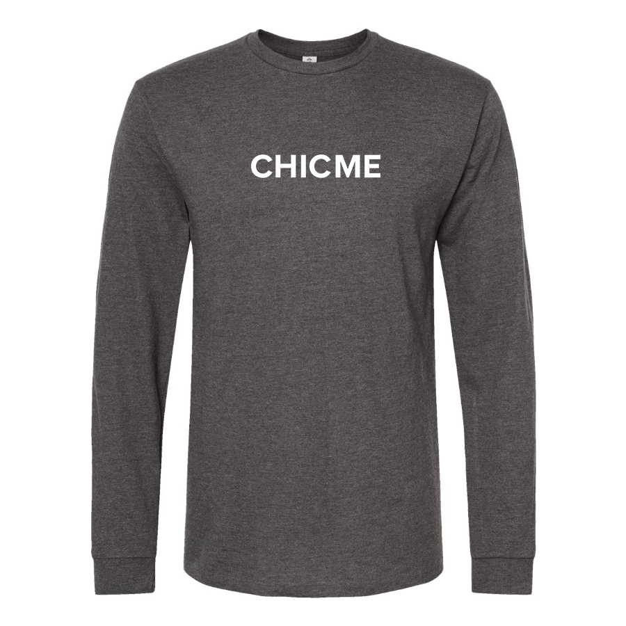 Men's Chic Me Logo Cotton Long Sleeve T-Shirt
