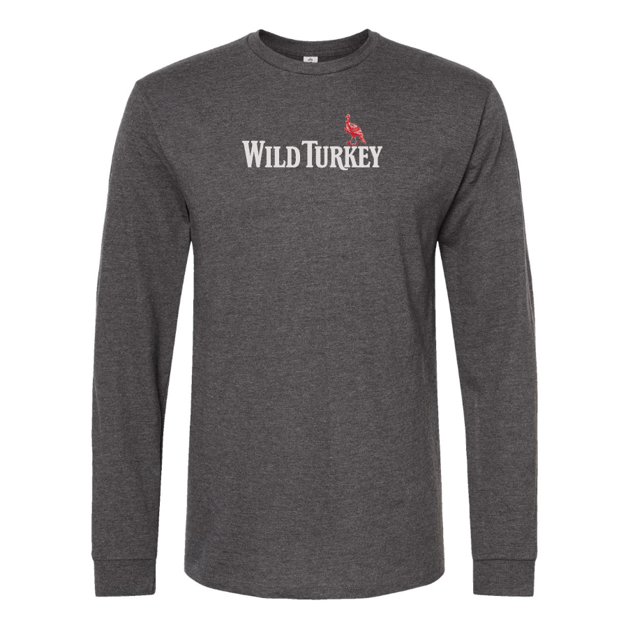 Men's Wild Turkey Logo Cotton Long Sleeve T-Shirt