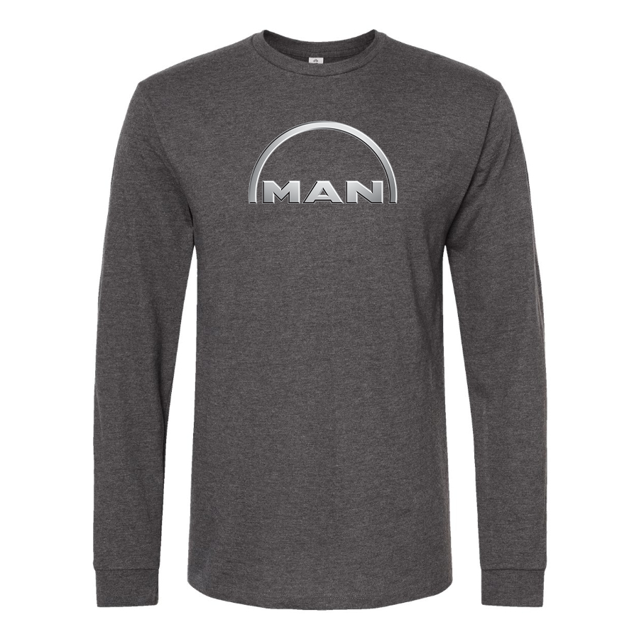 Men's MAN Logo Cotton Long Sleeve T-Shirt