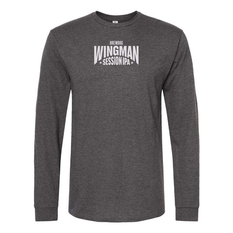 Men's Wingman Logo Cotton Long Sleeve T-Shirt