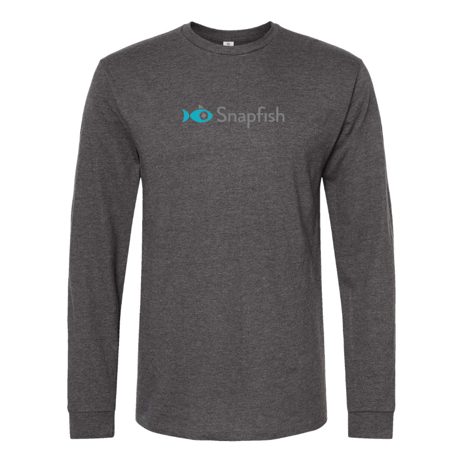 Men's Snapfish Logo Cotton Long Sleeve T-Shirt