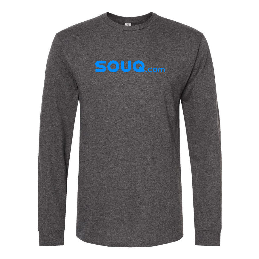 Men's Souq.com Logo Cotton Long Sleeve T-Shirt