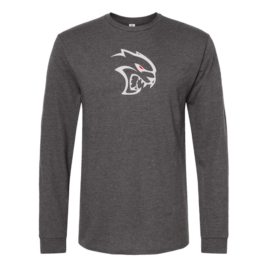 Men's Dodge Hellcat Logo Cotton Long Sleeve T-Shirt