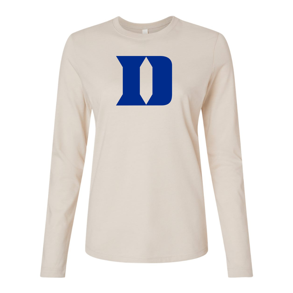 BELLA CANVAS Duke Blue Devils Jersey Long Sleeve Tee