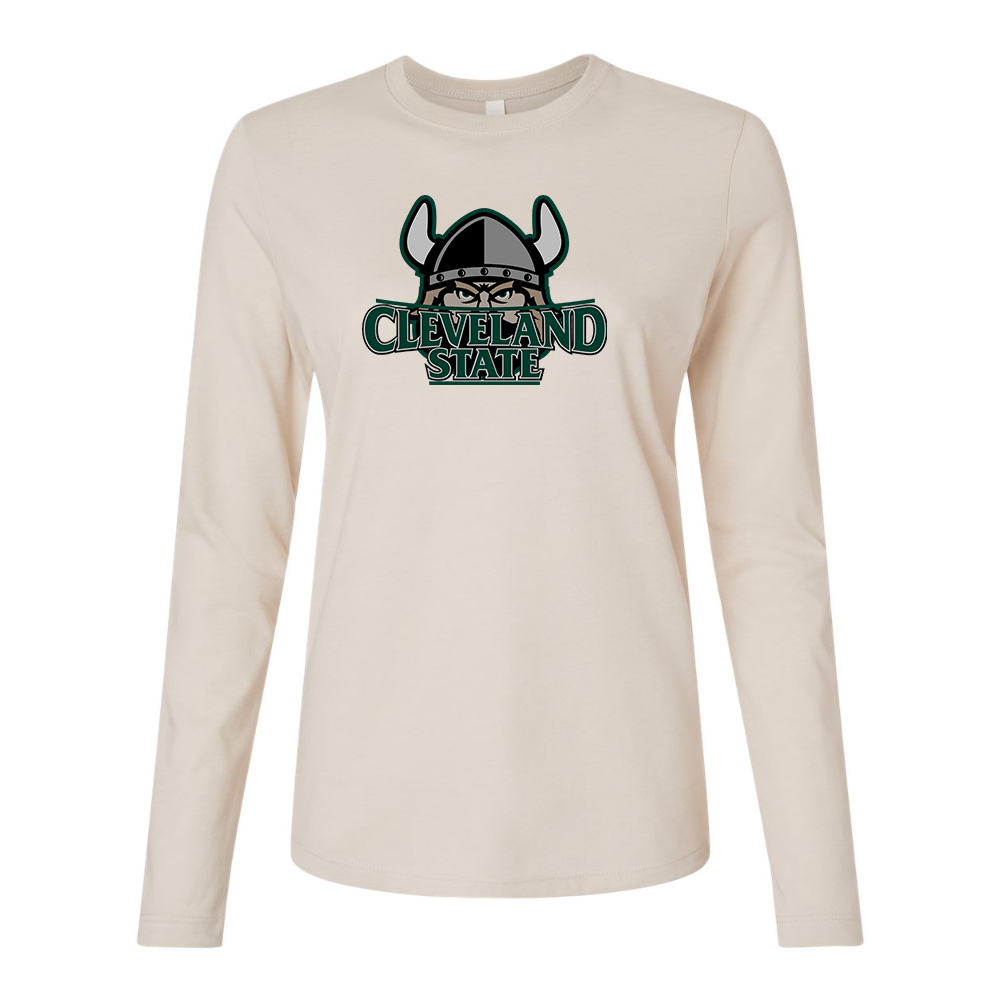 BELLA CANVAS Cleveland State Vikings Jersey Long Sleeve Tee