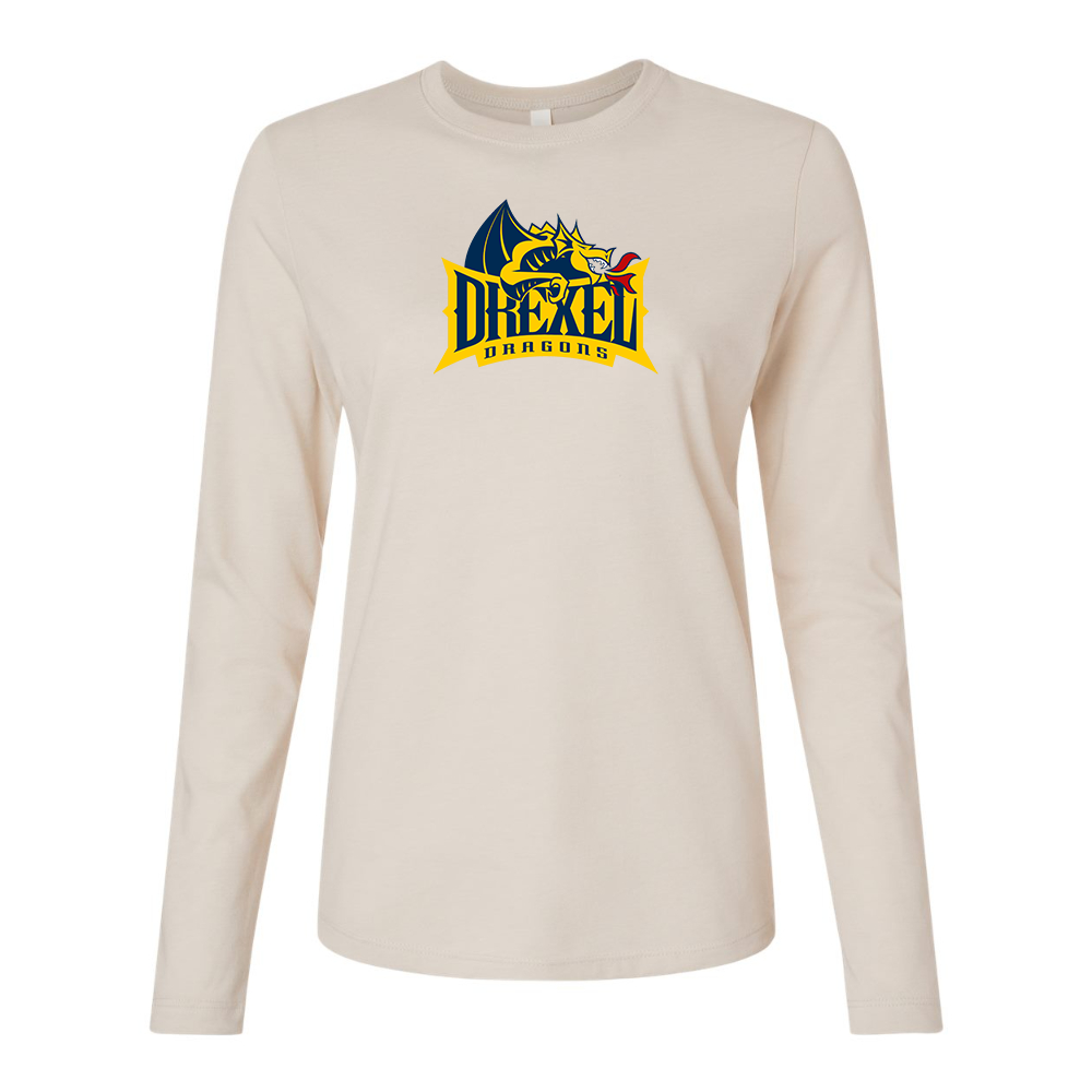 BELLA CANVAS Drexel Dragons Jersey Long Sleeve Tee