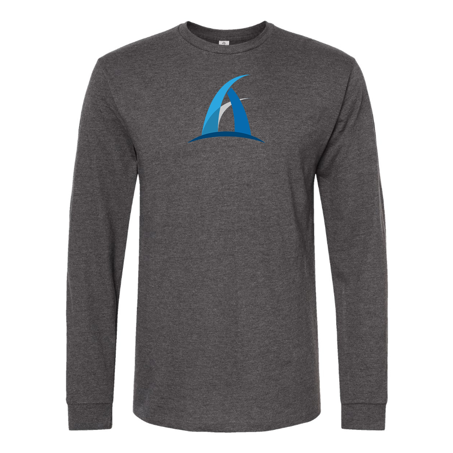 Men's Aspark Logo Cotton Long Sleeve T-Shirt