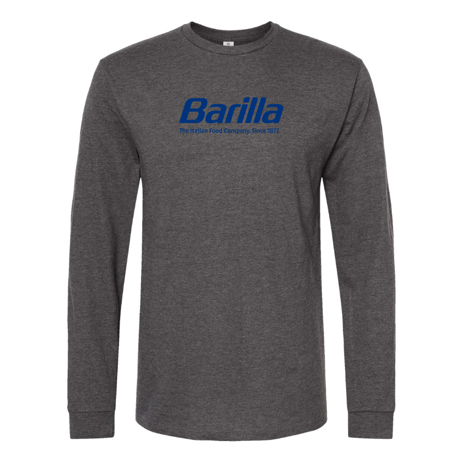 Men's Barilla Logo Cotton Long Sleeve T-Shirt