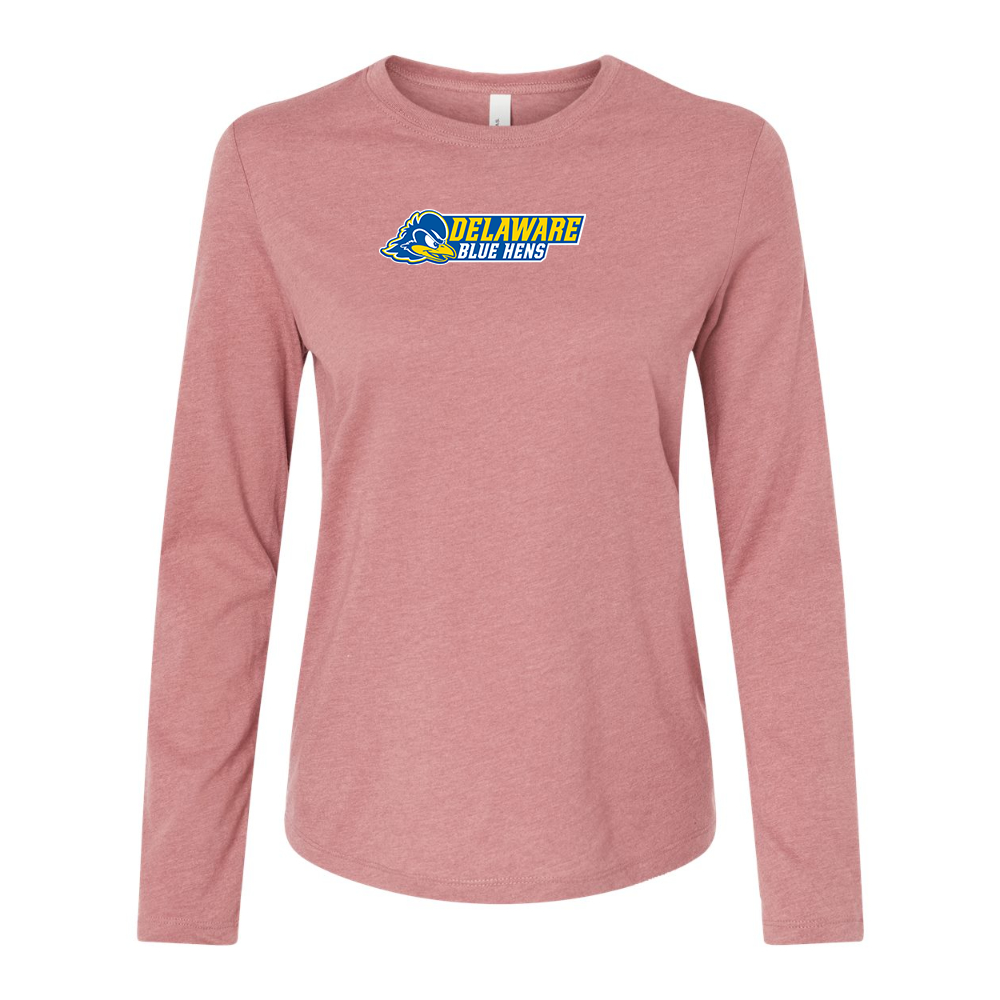 BELLA CANVAS Delaware Blue Hens Jersey Long Sleeve Tee
