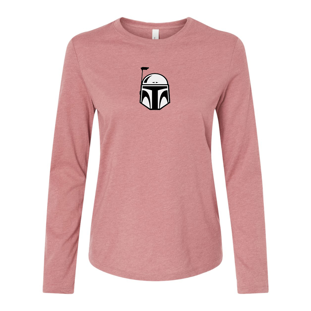 BELLA CANVAS Star Wars Boba Fett Helmet Jersey Long Sleeve Tee