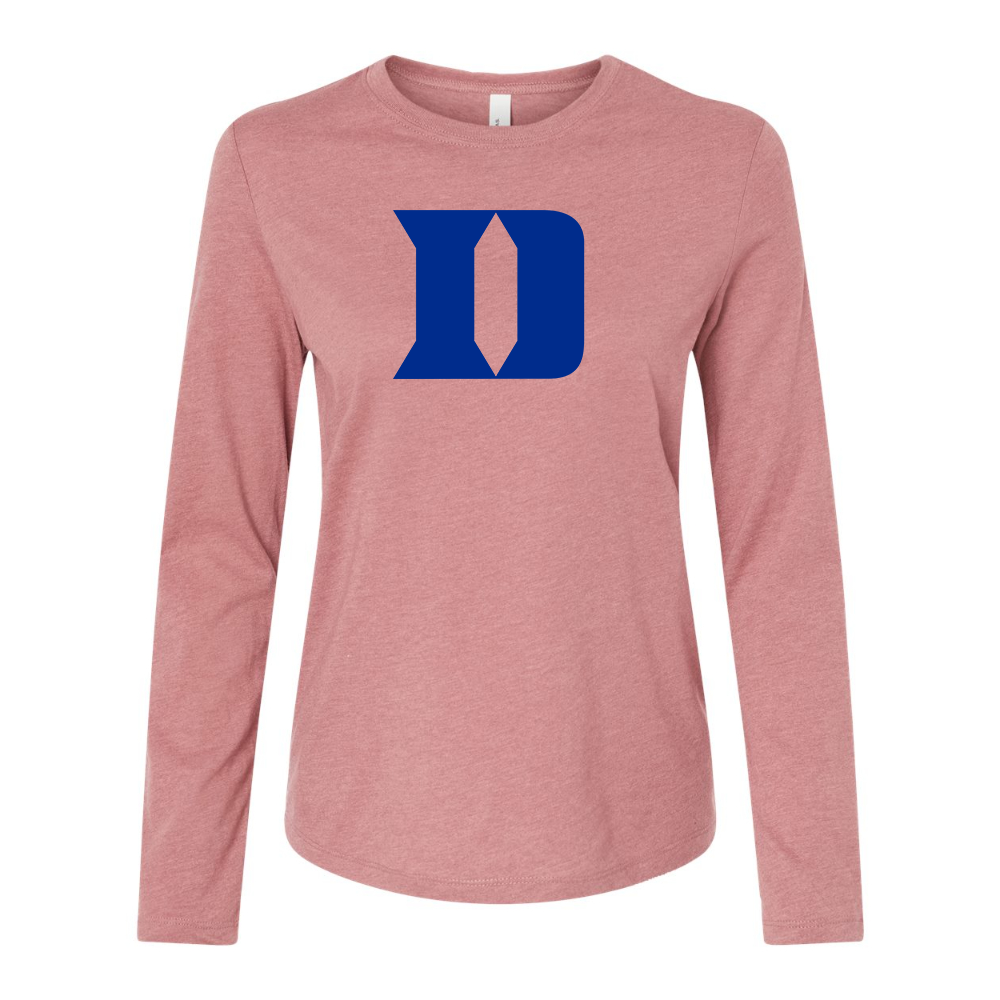 BELLA CANVAS Duke Blue Devils Jersey Long Sleeve Tee