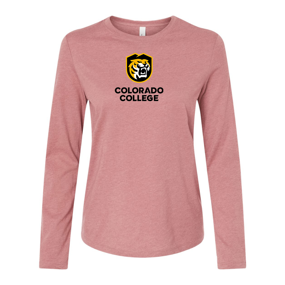 BELLA CANVAS Colorado College Tigers Jersey Long Sleeve Tee