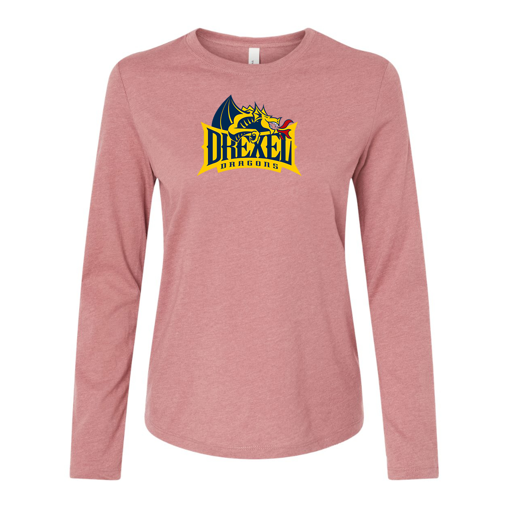 BELLA CANVAS Drexel Dragons Jersey Long Sleeve Tee