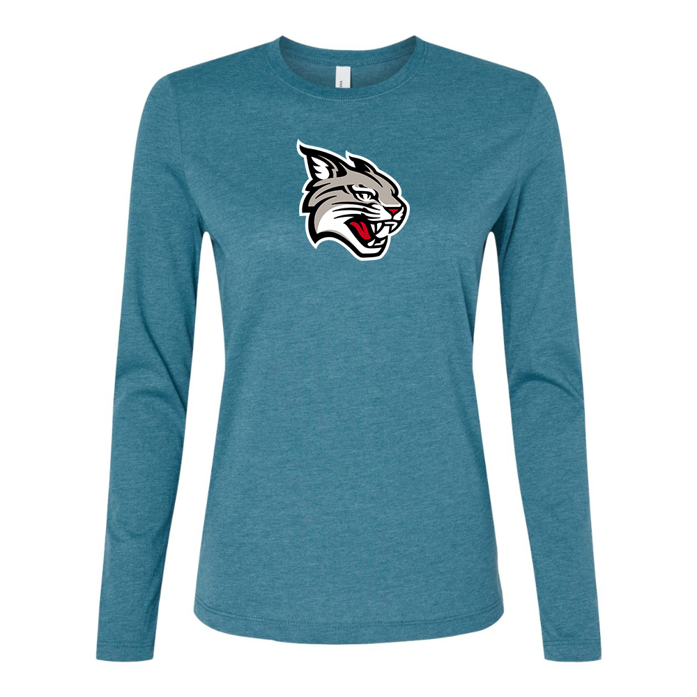 BELLA CANVAS Davidson Wildcats Jersey Long Sleeve Tee