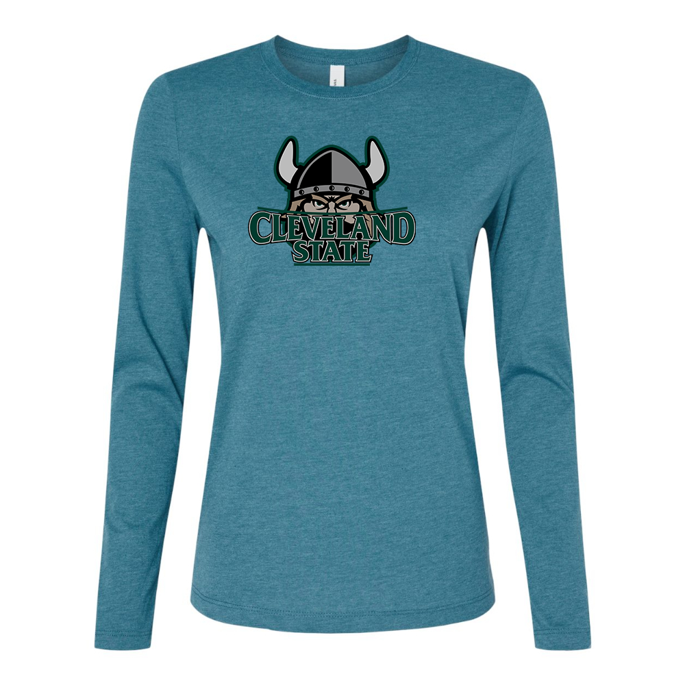 BELLA CANVAS Cleveland State Vikings Jersey Long Sleeve Tee