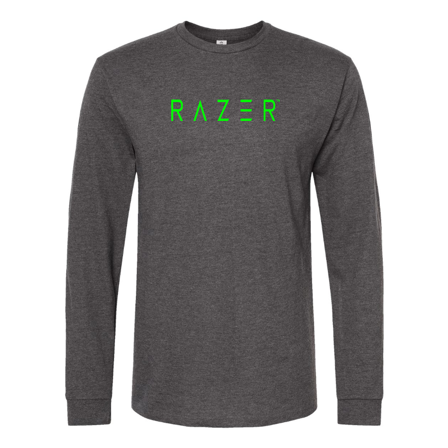 Men's Raze Logo Cotton Long Sleeve T-Shirt