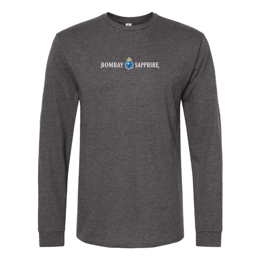 Men's Bombay Sapphire Logo Cotton Long Sleeve T-Shirt