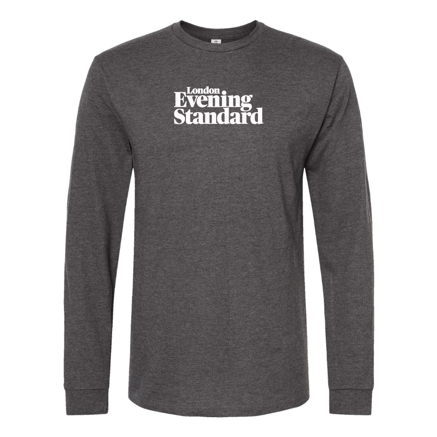 Men's London Evening Standard Logo Cotton Long Sleeve T-Shirt