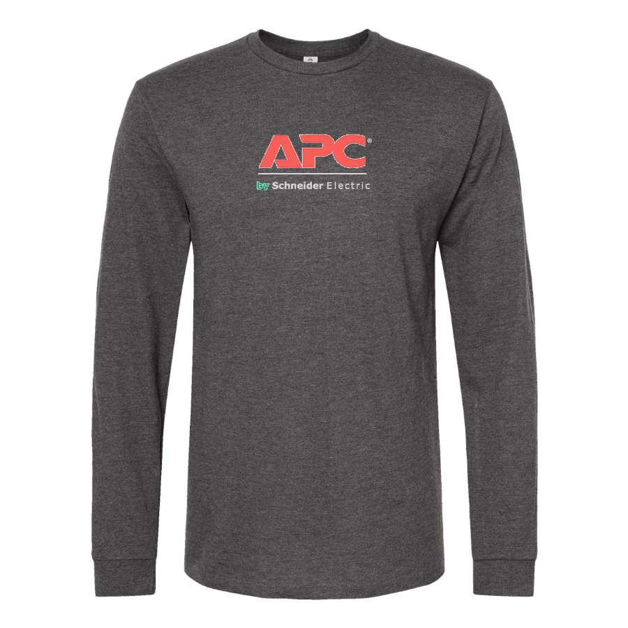 Men's APC Logo Cotton Long Sleeve T-Shirt