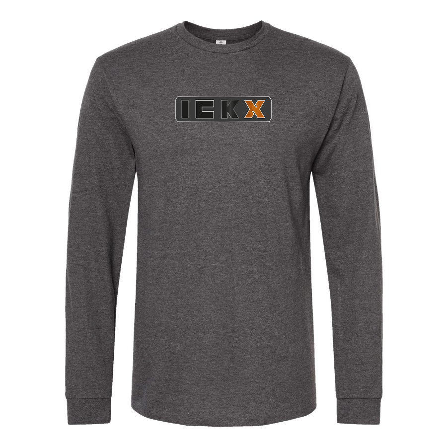 Men's ICKX Logo Cotton Long Sleeve T-Shirt