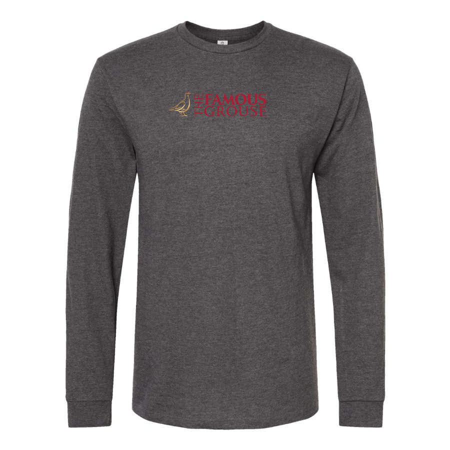 Men's Famous Grouse Logo Cotton Long Sleeve T-Shirt