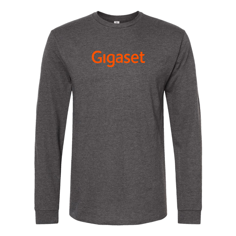 Men's Gigaset Logo Cotton Long Sleeve T-Shirt