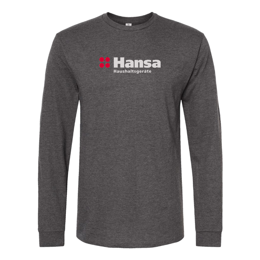 Men's Hansa Logo Cotton Long Sleeve T-Shirt
