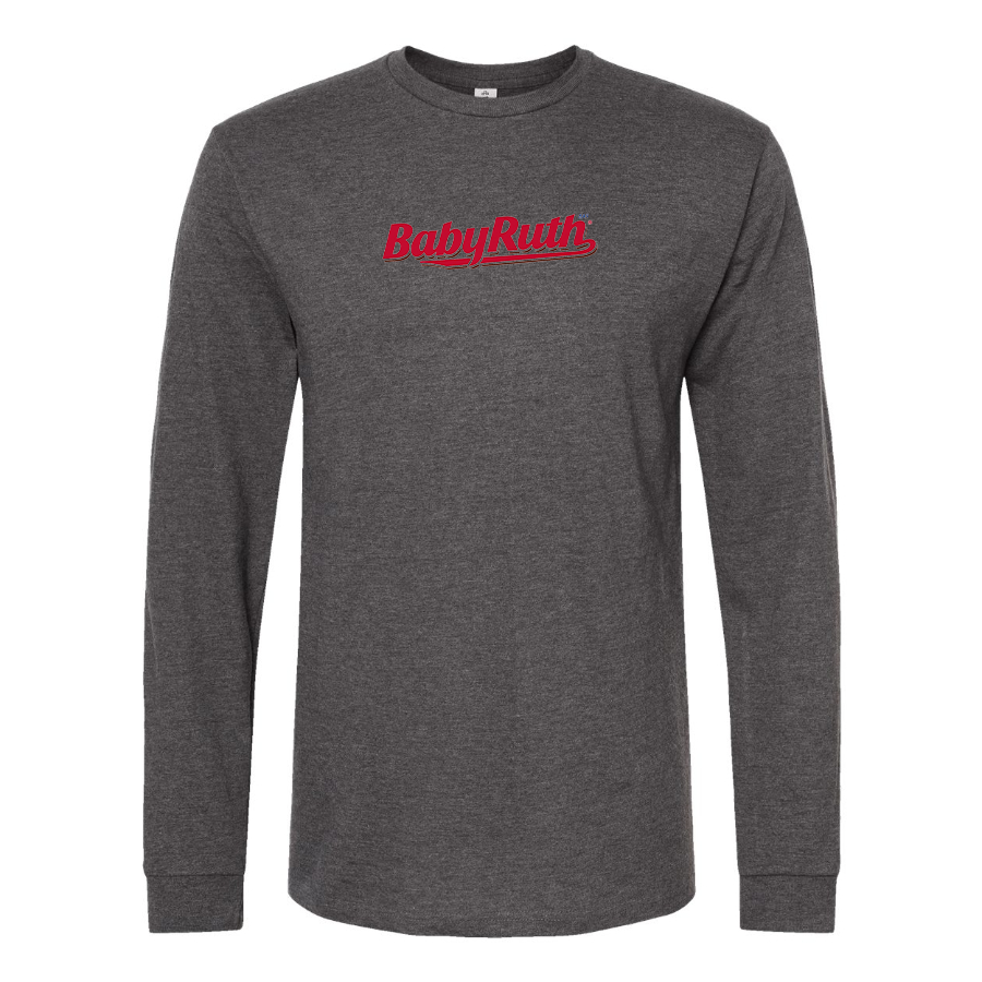 Men's BabyRuth Logo Cotton Long Sleeve T-Shirt
