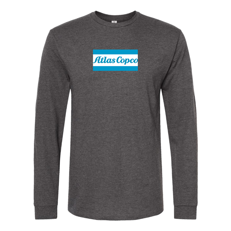 Men's Atlas Copco Logo Cotton Long Sleeve T-Shirt