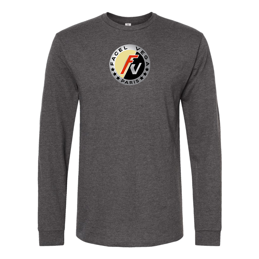 Men's Facel Vega Logo Cotton Long Sleeve T-Shirt