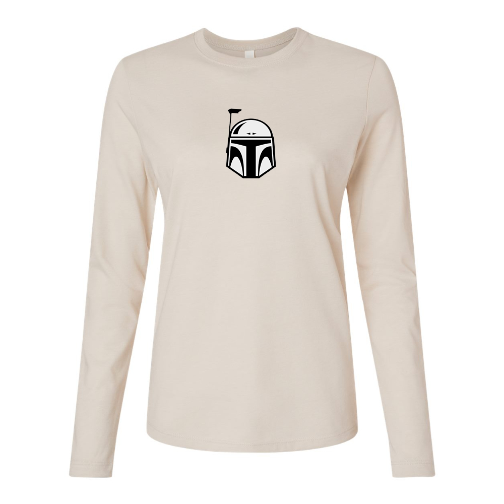 BELLA CANVAS Star Wars Boba Fett Helmet Jersey Long Sleeve Tee