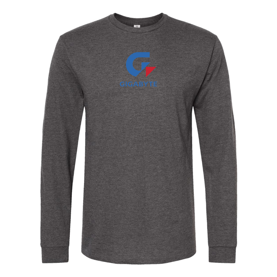 Men's Gigabyte Logo Cotton Long Sleeve T-Shirt