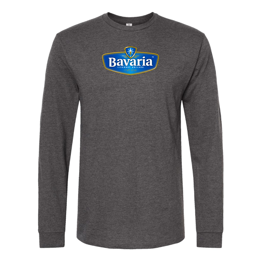 Men's Bavaria Logo Cotton Long Sleeve T-Shirt