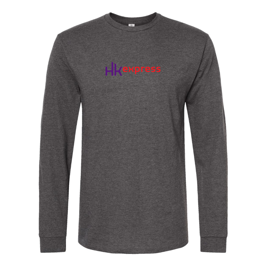 Men's HK Express Logo Cotton Long Sleeve T-Shirt