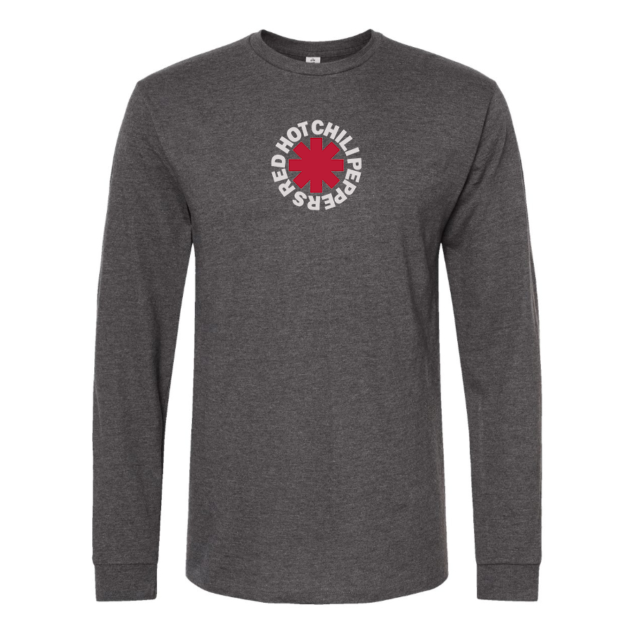 Men's Red Hot Chili Peppers Logo Cotton Long Sleeve T-Shirt