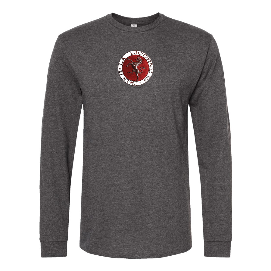 Men's Corre La Licorne Logo Cotton Long Sleeve T-Shirt