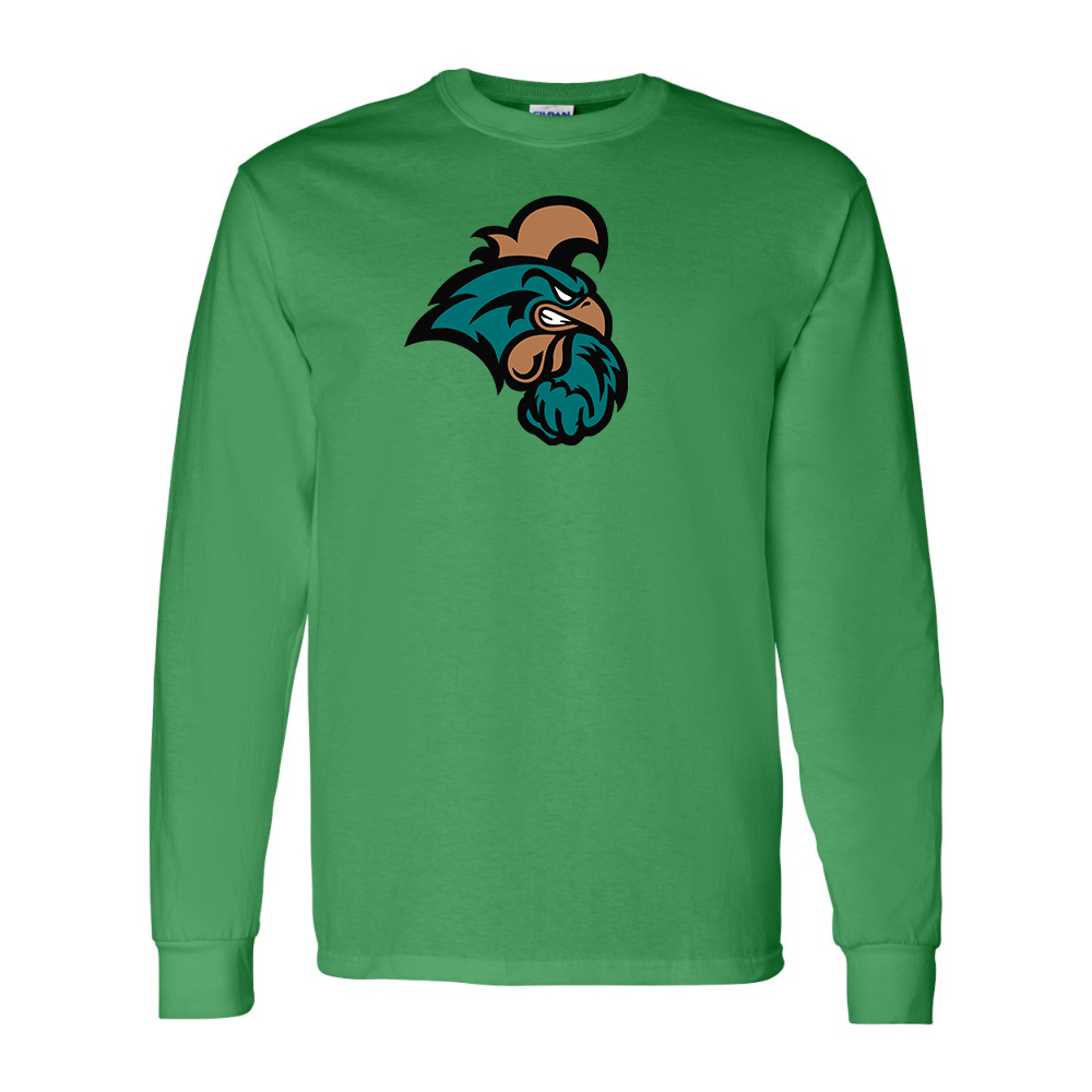 Men's Coastal Carolina Chanticleers Gildan Heavy Cotton Long Sleeve T-Shirt