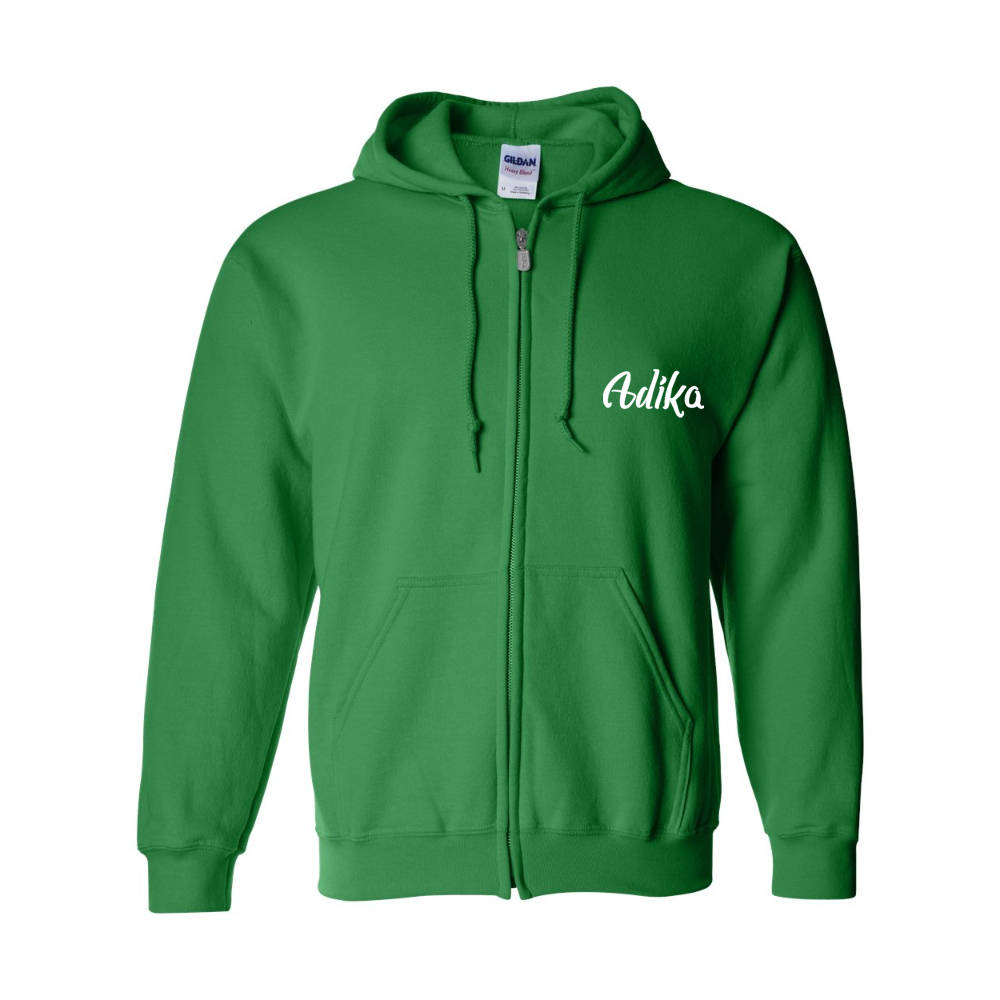 Men's Adika Gildan Heavy Blend Full Zip Hooded Sweatshirt