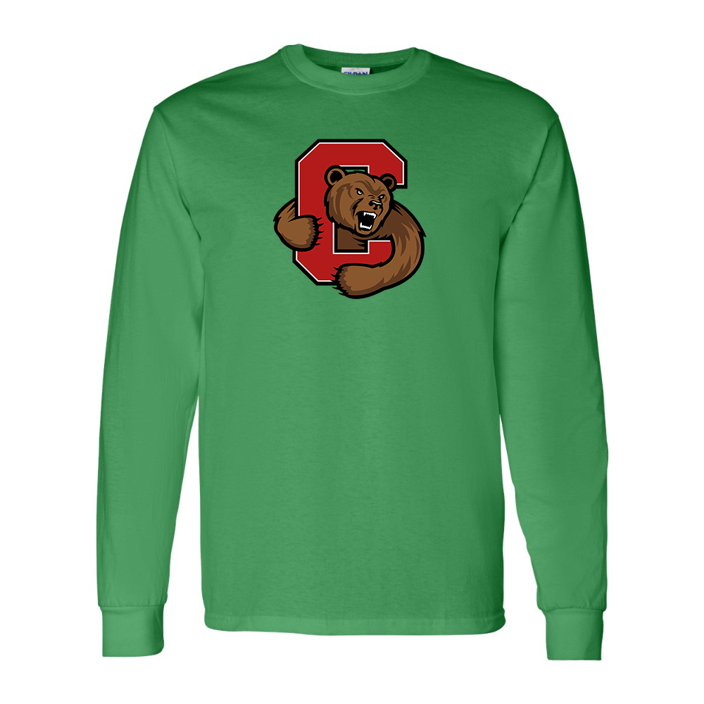Men's Cornell Big Red Gildan Heavy Cotton Long Sleeve T-Shirt