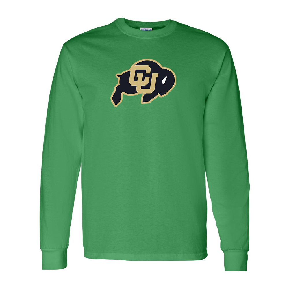 Men's Colorado Buffaloes Gildan Heavy Cotton Long Sleeve T-Shirt