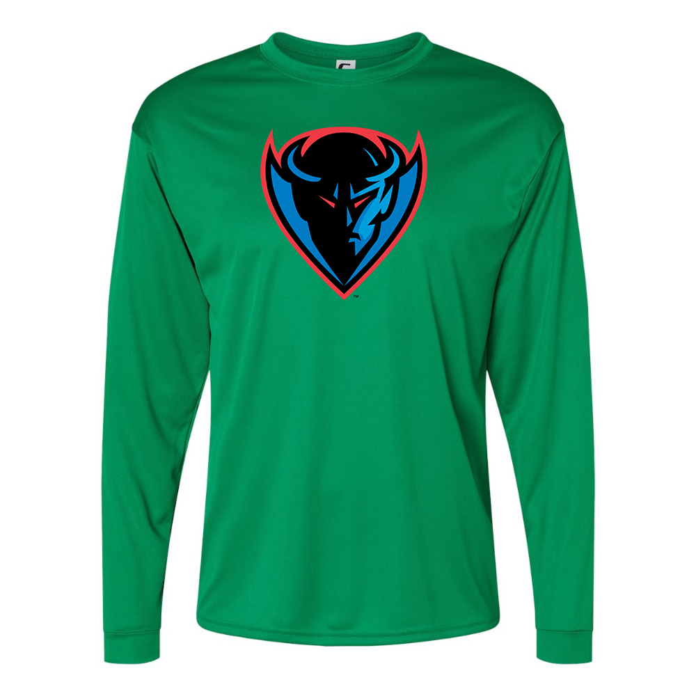 Men's DePaul Blue Demons Performance Long Sleeve T-Shirt