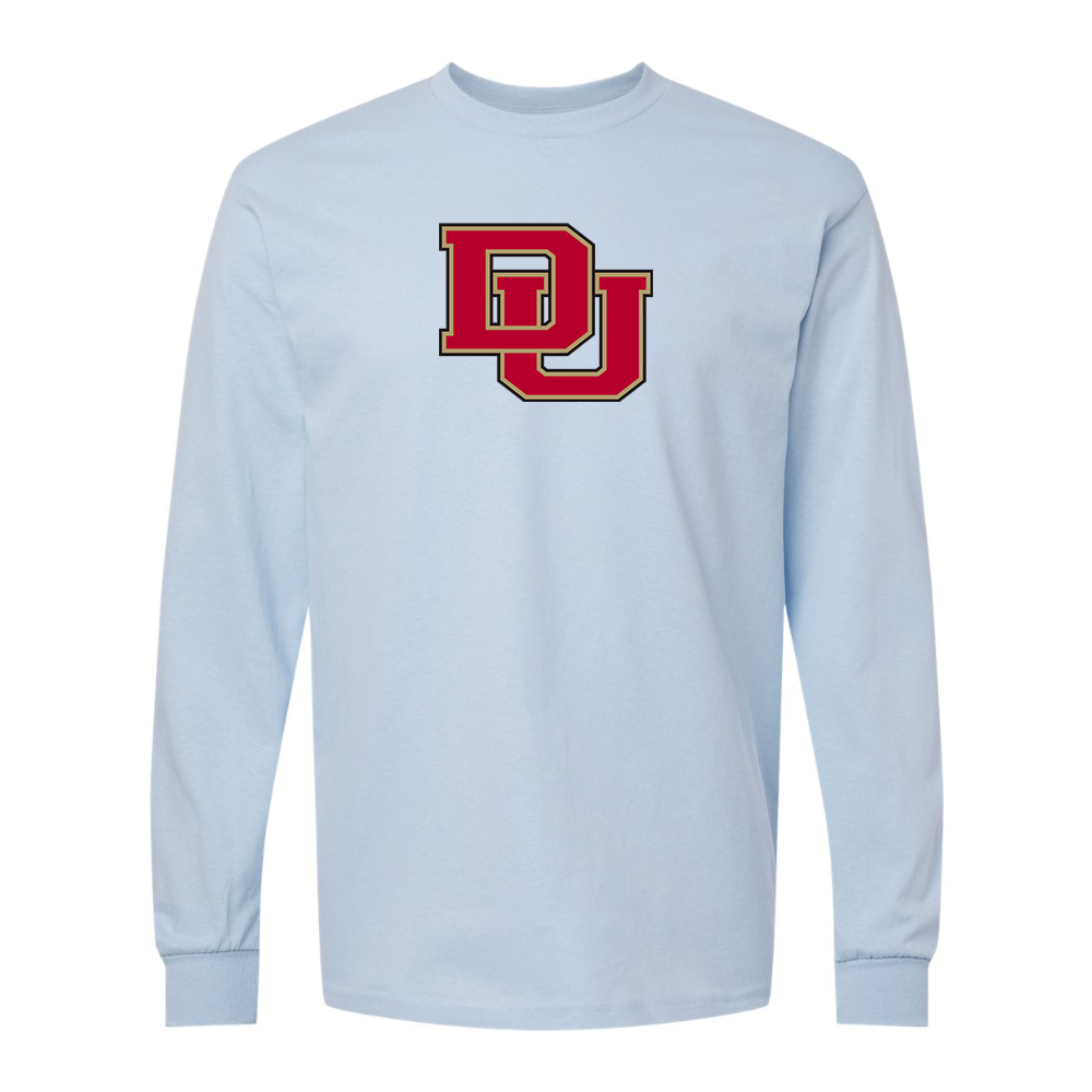 Men's Denver Pioneers Gildan Heavy Cotton Long Sleeve T-Shirt