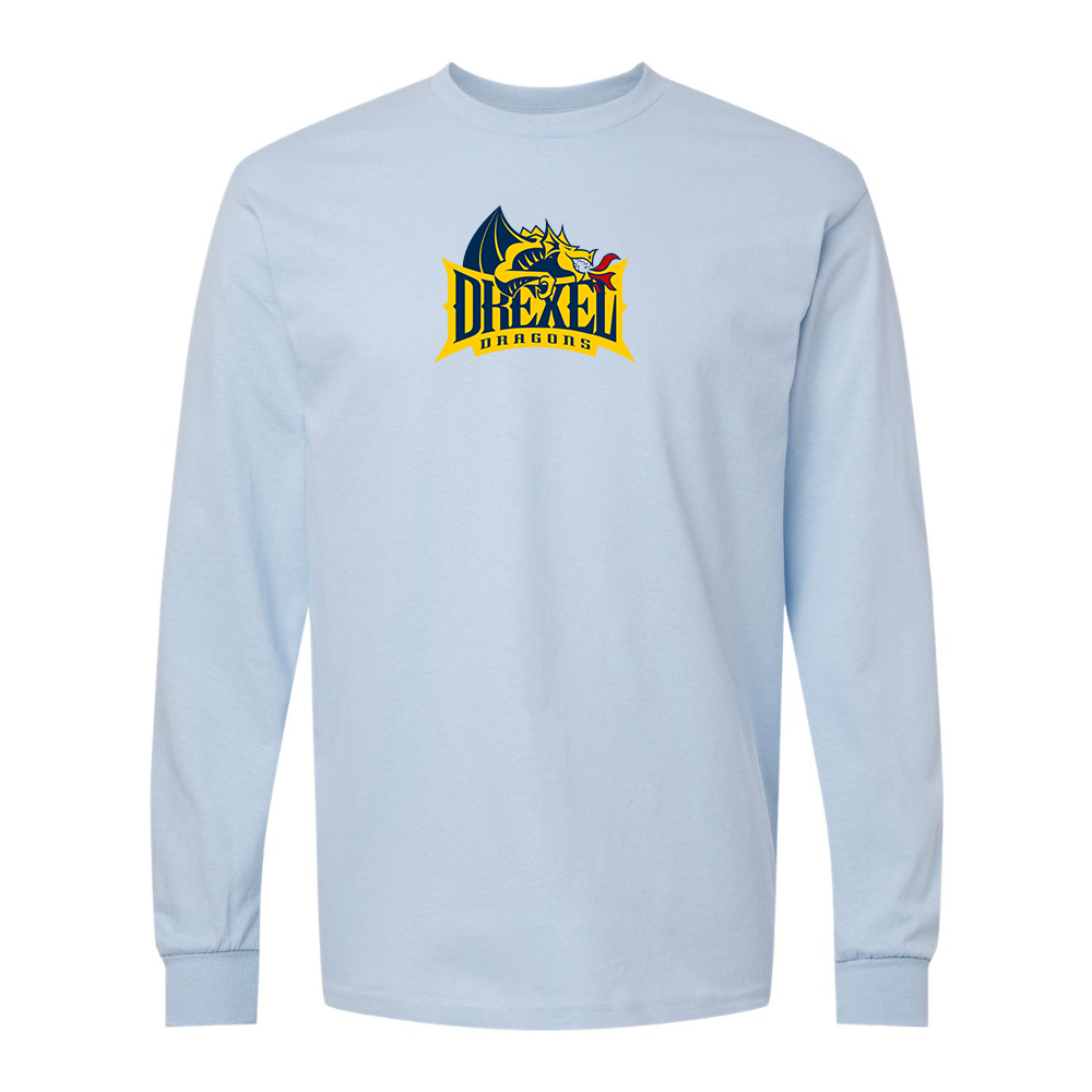 Men's Drexel Dragons Gildan Heavy Cotton Long Sleeve T-Shirt