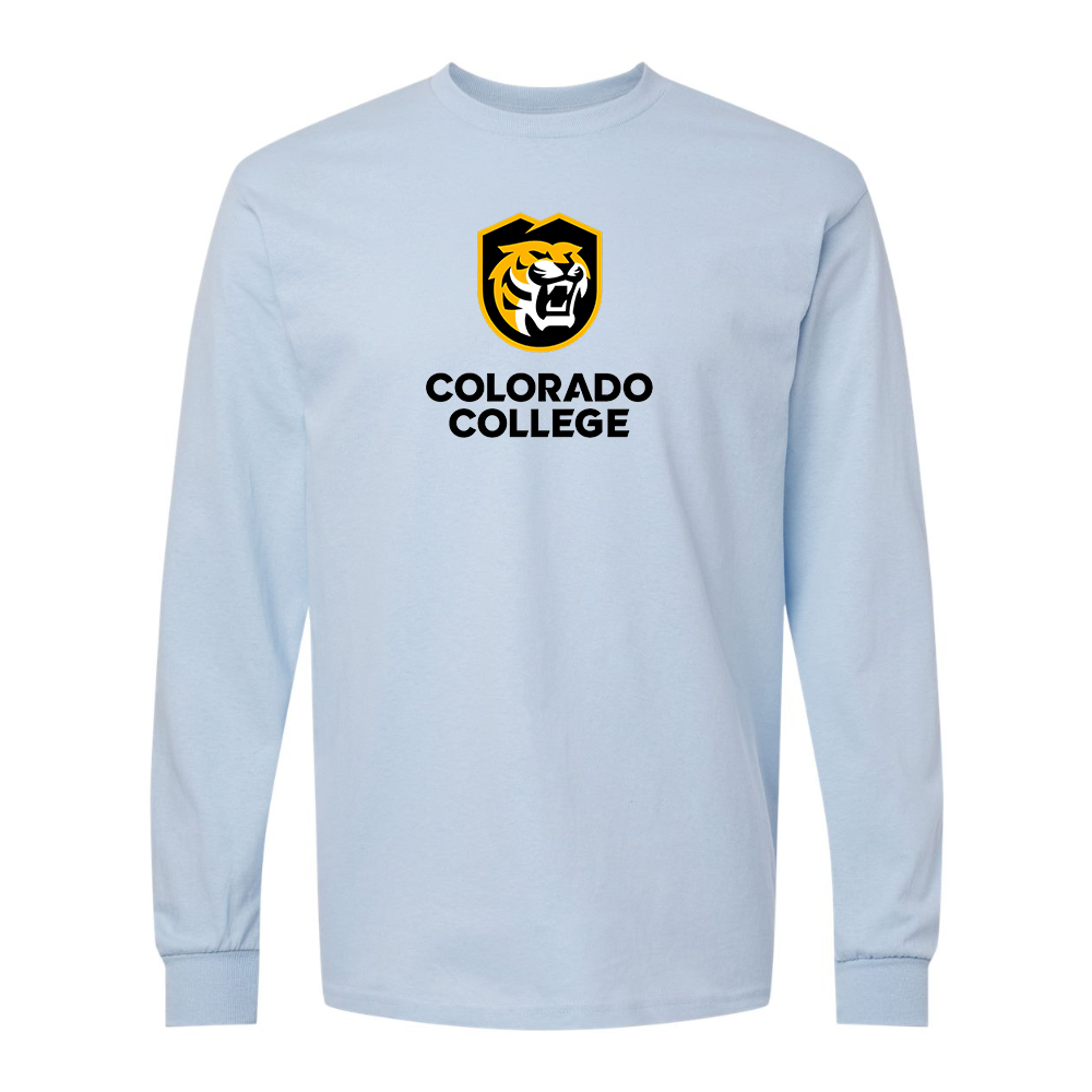 Men's Colorado College Tigers Gildan Heavy Cotton Long Sleeve T-Shirt