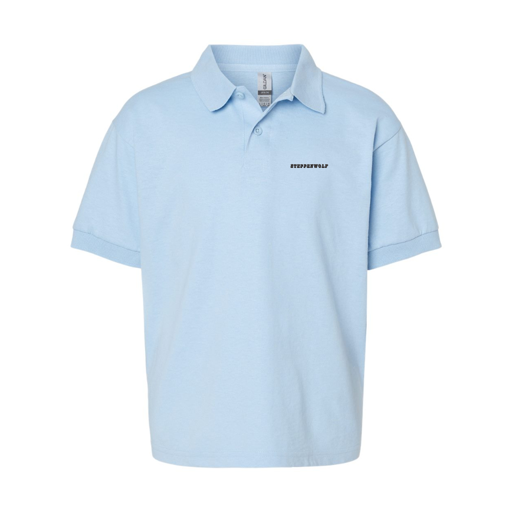 Youth Steppen wolf Gildan Dry Blend Jersey Polo