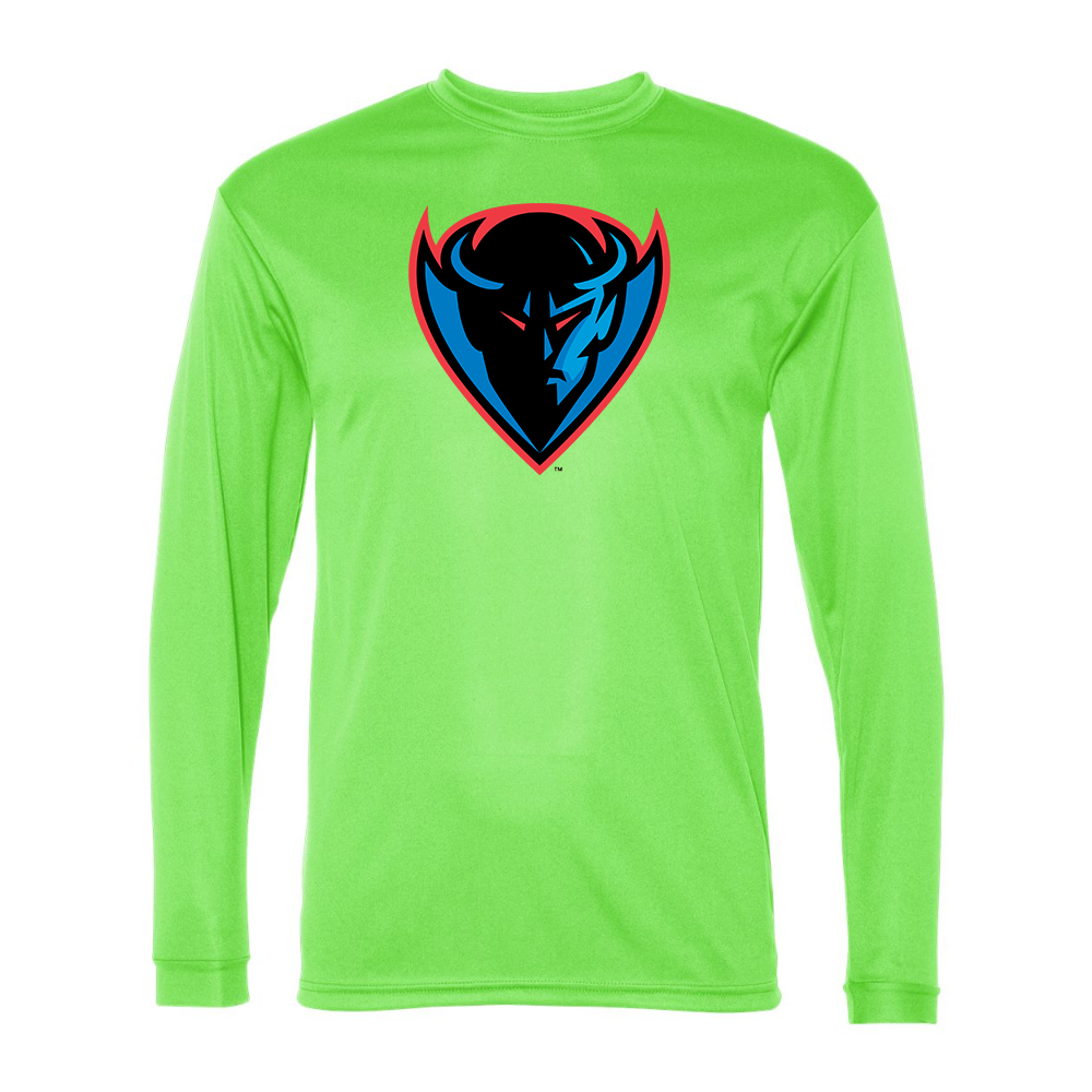 Men's DePaul Blue Demons Performance Long Sleeve T-Shirt