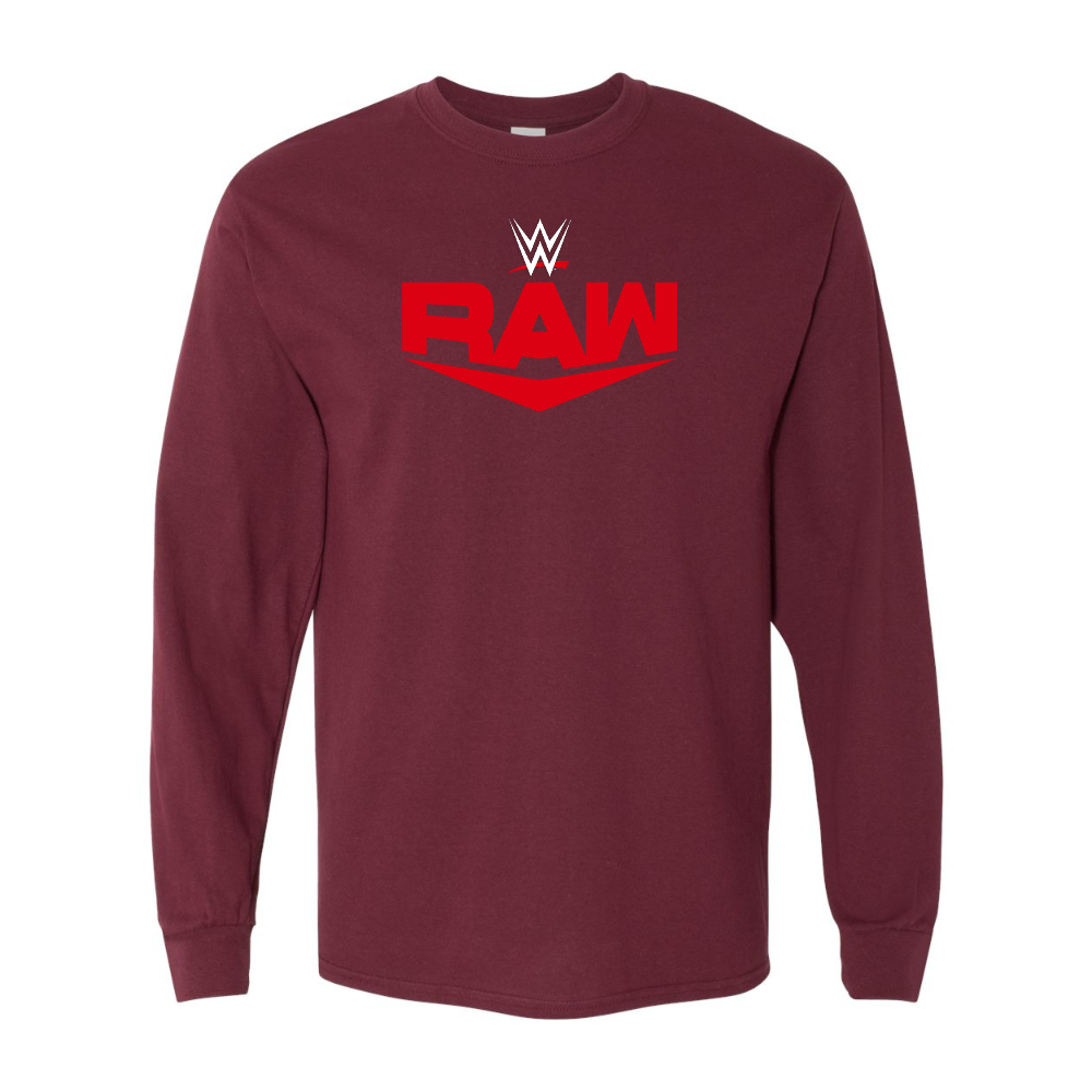 Men's WWE Raw Gildan Heavy Cotton Long Sleeve T-Shirt