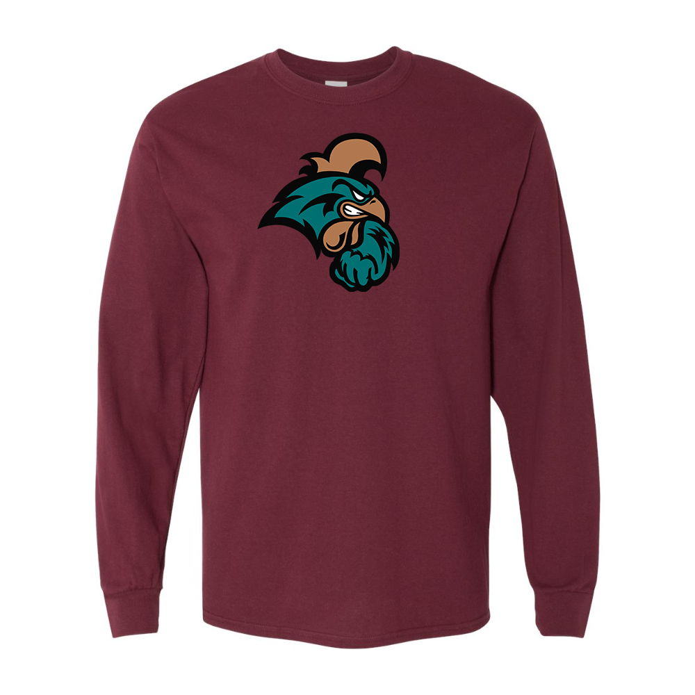 Men's Coastal Carolina Chanticleers Gildan Heavy Cotton Long Sleeve T-Shirt