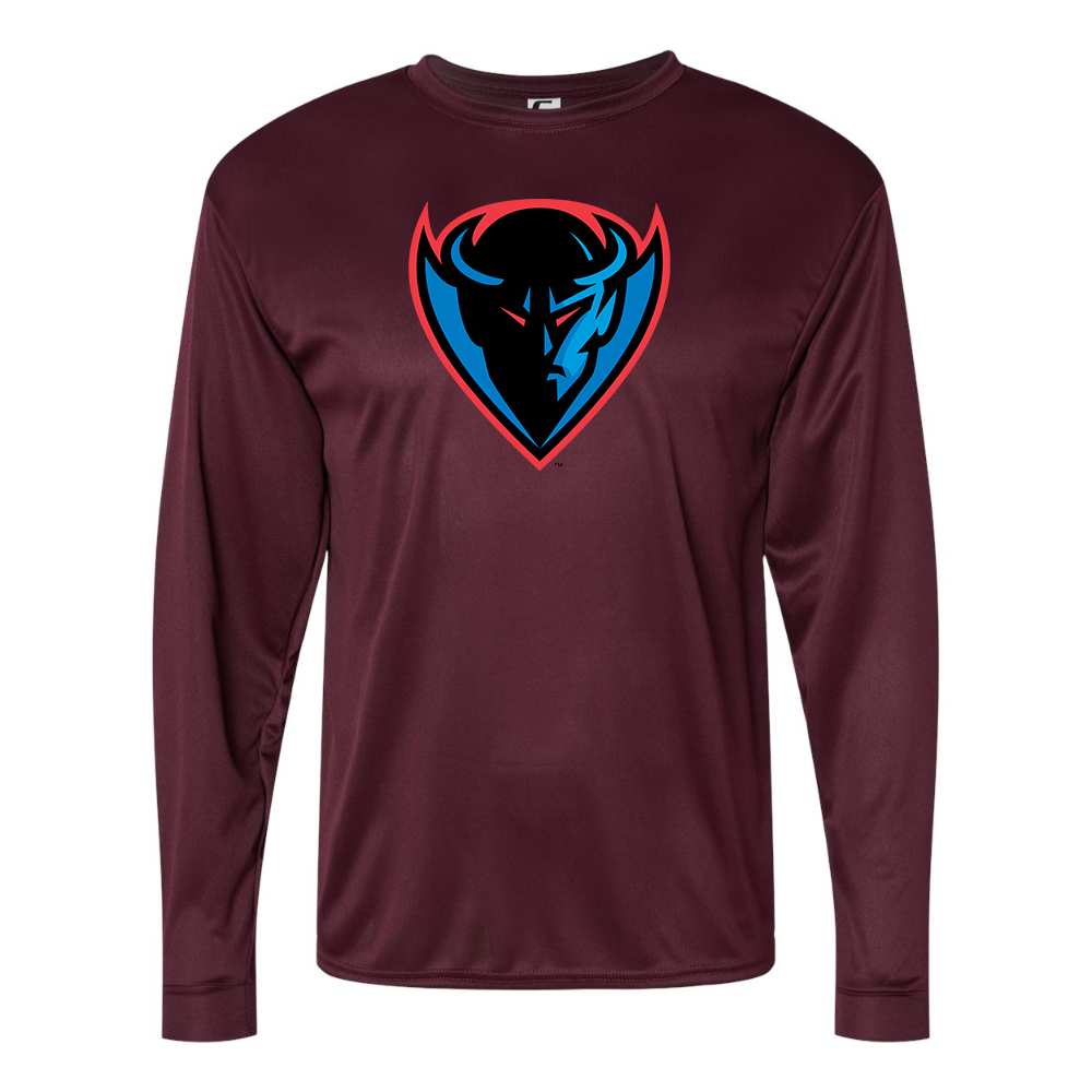 Men's DePaul Blue Demons Performance Long Sleeve T-Shirt