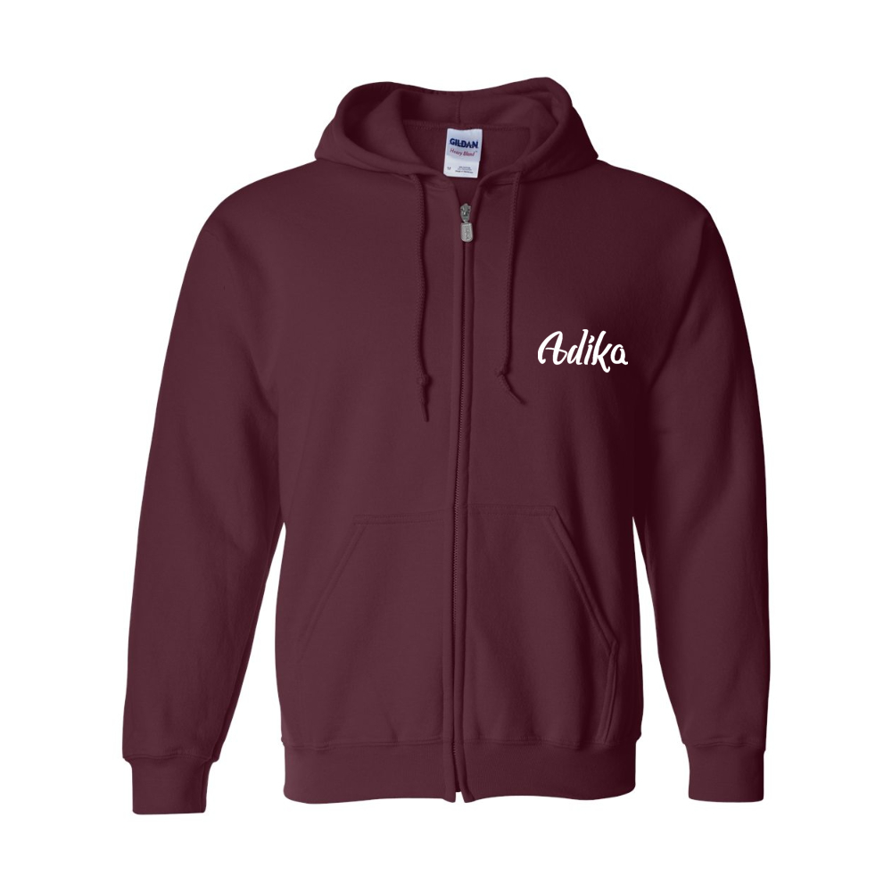 Men's Adika Gildan Heavy Blend Full Zip Hooded Sweatshirt